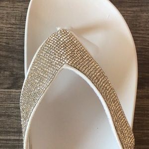 Madden Girl White Bling Sandals